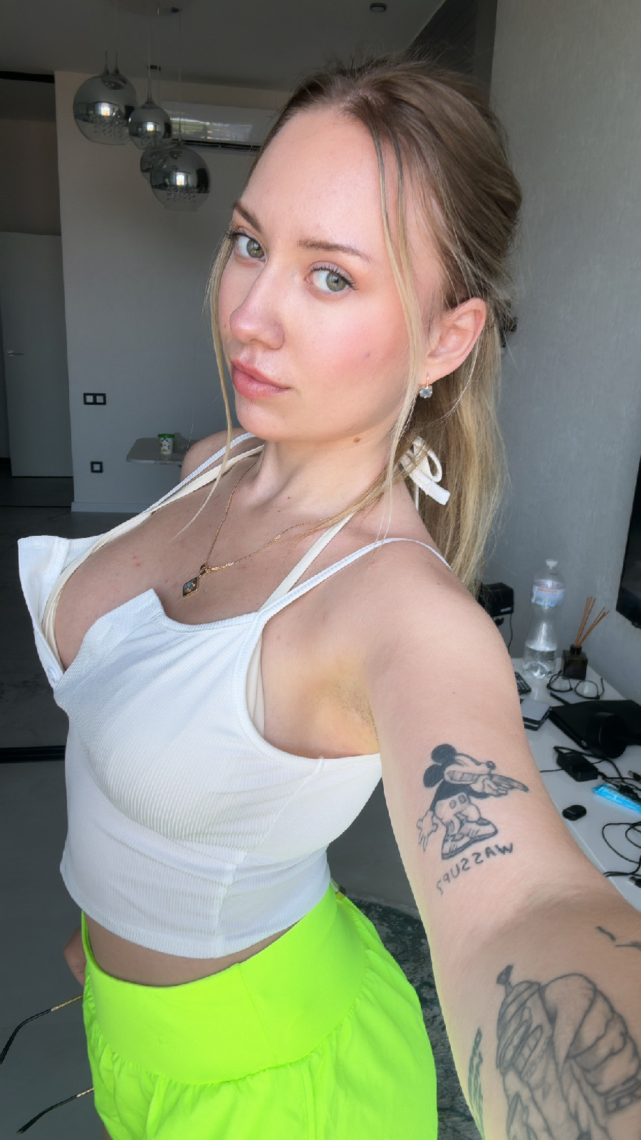 KateV in her underwear in Cologne