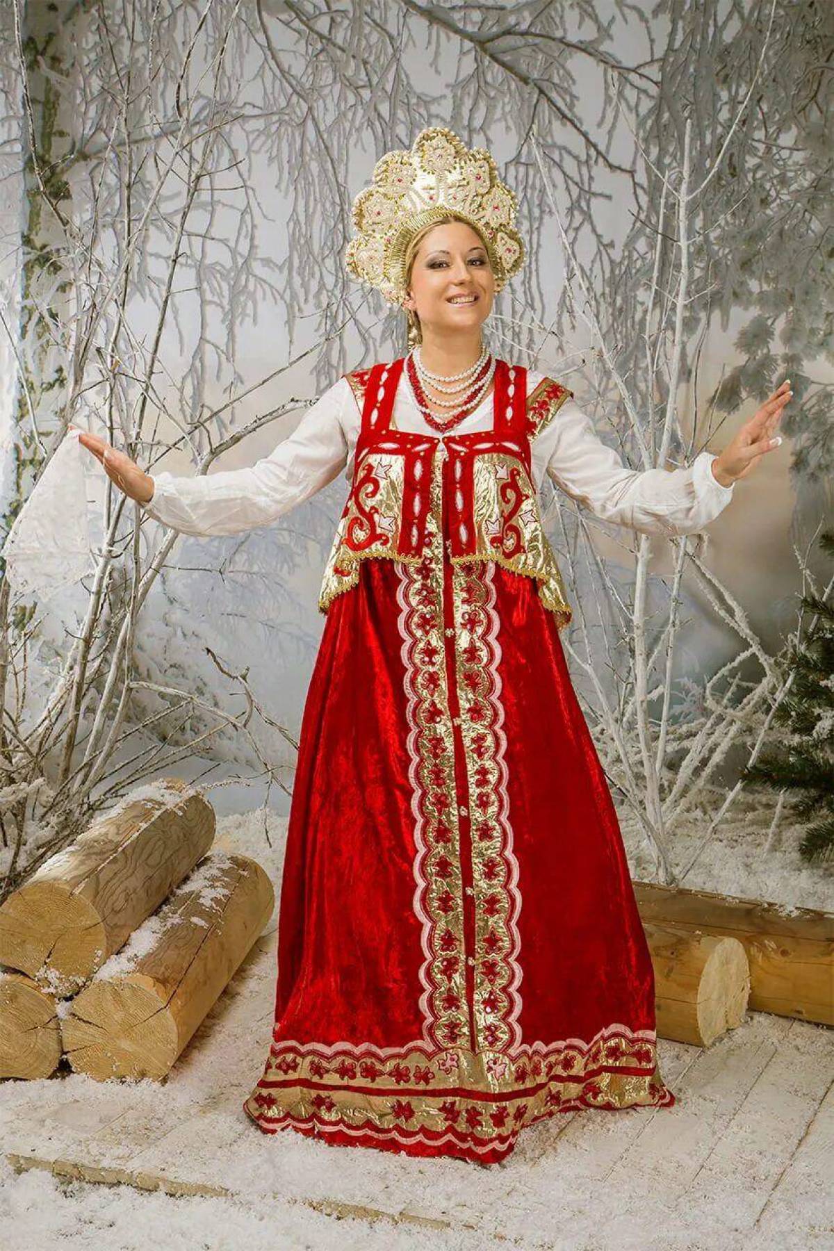 Girls in Slavic costumes in Cologne