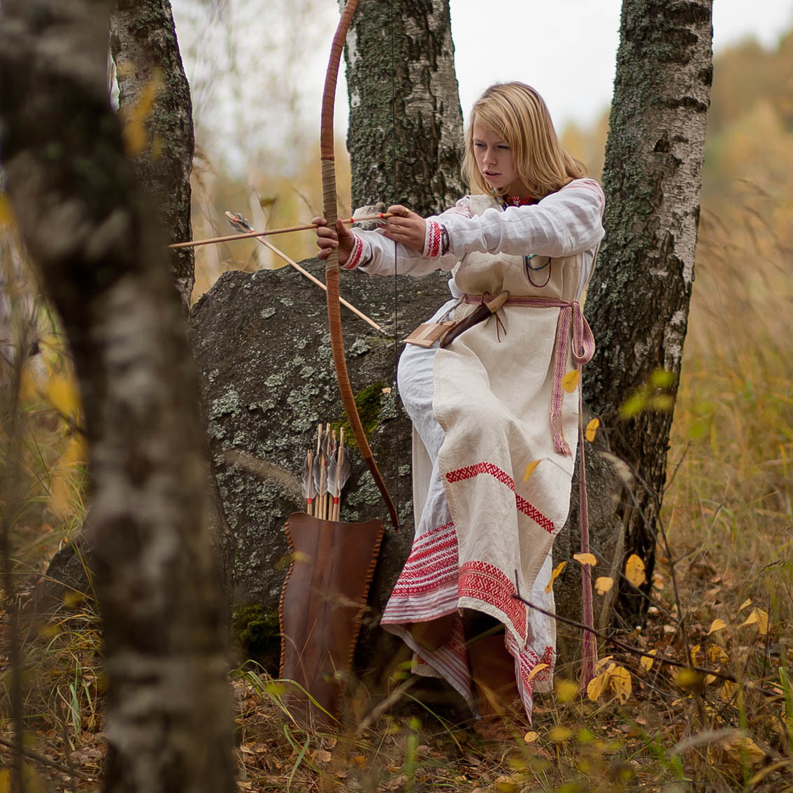 Sexy photo Girls in Slavic costumes in Cologne